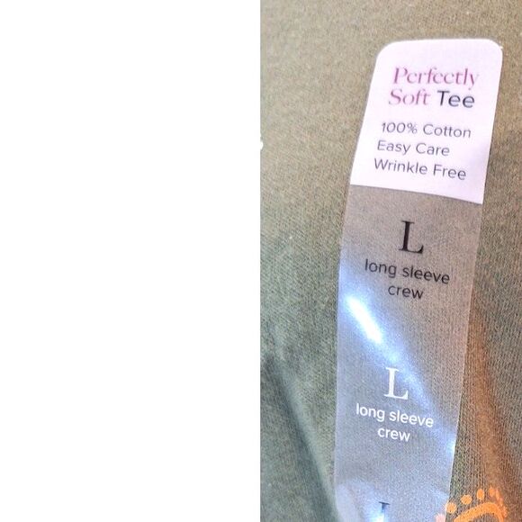 Kim Rogers Olive Green Top Paisley Size Large New With Tag - Picture 7 of 8